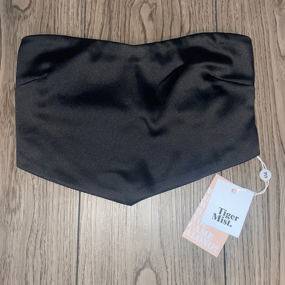 TIGER MIST bandeau top - satin